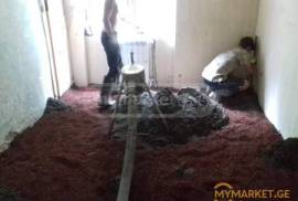 იატაკის მოჭიმვა(სტიაშკა, ბეტონის სამრეწველო იატაკები