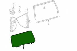 ავტონაწილები, საქარე მინები, უკანა საქარე მინა, TOYOTA 