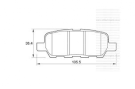 Автозапчасти, Система торможения, Колодки, NISSAN 
