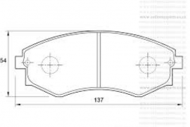 ავტონაწილები, სამუხრუჭე სისტემა, ხუნდები, SSANGYONG 