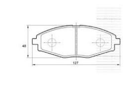 ავტონაწილები, სამუხრუჭე სისტემა, ხუნდები, CHEVROLET 