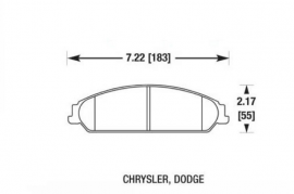 ავტონაწილები, სამუხრუჭე სისტემა, ხუნდები, CHRYSLER 