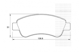 Autoparts, Braking system, Bracke Pads, CITROEN 