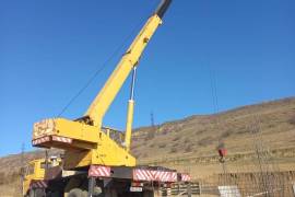 22 მეტრიანი ამწე კრანის გაქირავება